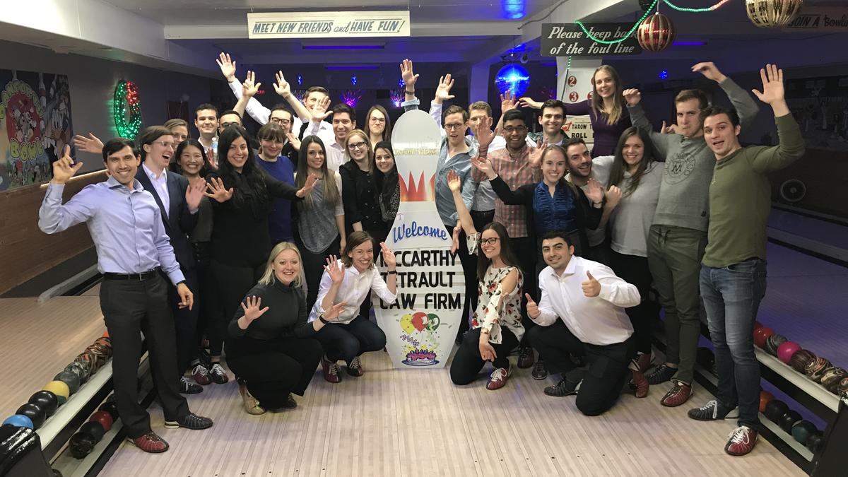 Photo - Toronto Articling Student and Associate Event - Danforth Bowl