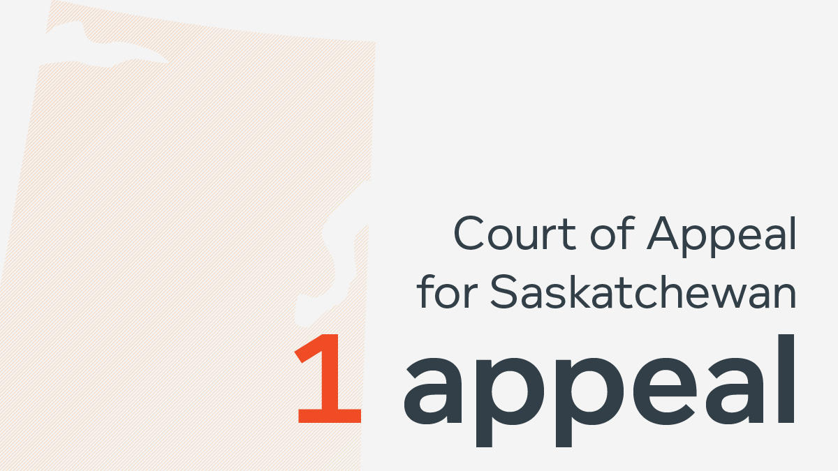 Saskatchewan - 1 appeal