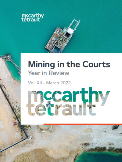 Mining in the Courts, Vol. XII
