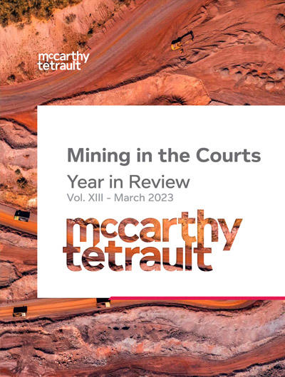 Mining in the Courts, Vol. XIII